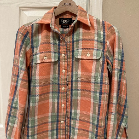 RRL, double RL cotton shirt size 2 - Picture 1 of 8